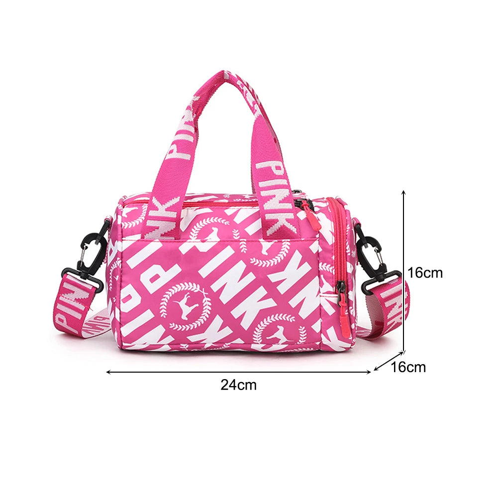 Womens Crossbody Bag Travel Small Duffle Bag Portable Women Fitness Workout Outdoor Handbags for Yoga Sports Traveling Hiking Good Vibrations