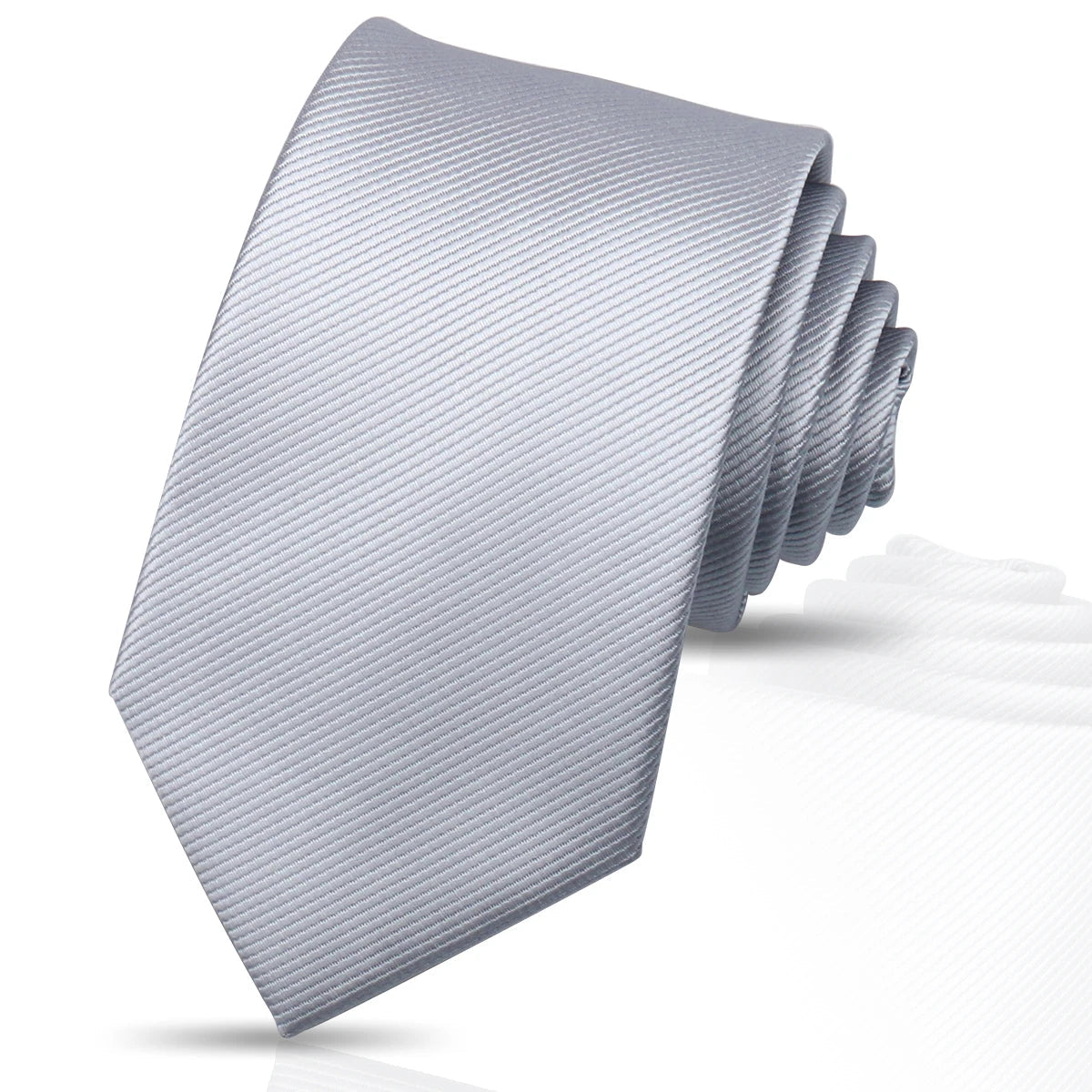 Ties For Men Solid Necktie Wedding Business Ties 7.5cm Slim Coffee Wine Classic Neckties Mens Business Gift Fashion Gravats Good Vibrations