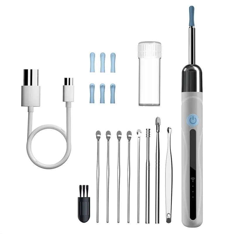 Visual Ear Cleaner Camera WIFI Ear Pick Waterproof 6LEDs Ear Sticks HD1080P 4.2MM Digital Ear Wax Removal Kits Ear Spoons Case Good Vibrations