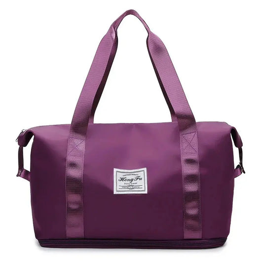 Carry On Travel Duffle Bag Waterproof Sports Gym Tote Bags for Women Large Capacity Storage Luggage Handbag Good Vibrations