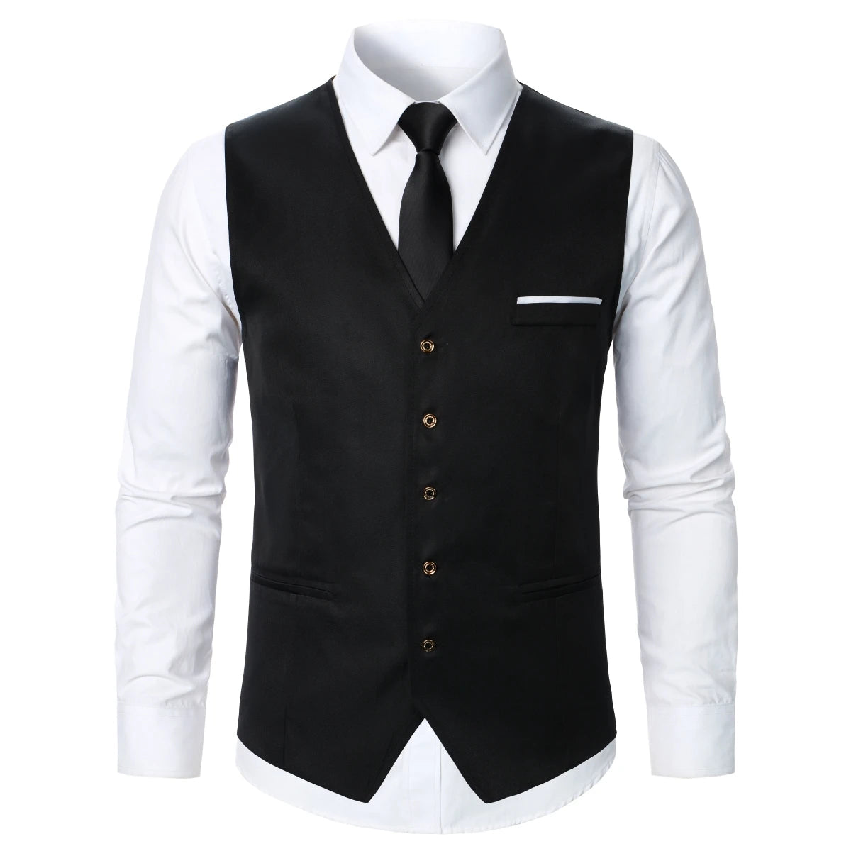 Men Suit Vest Coat Stripe Fabric Open Button Design Classic Design Causal Business Fashion Slim Fit Men Suit Good Vibrations
