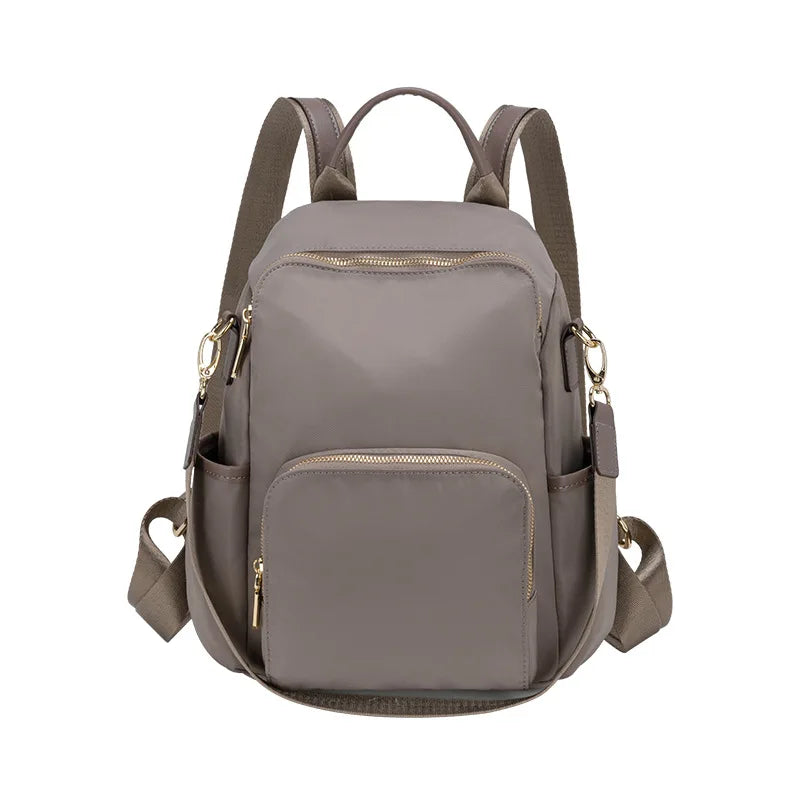 Women Backpack Fashion All-match Oxford Cloth Lady Business Travel Leisure Canvas Bag Girl Large-capacity Anti-theft Schoolbag Good Vibrations