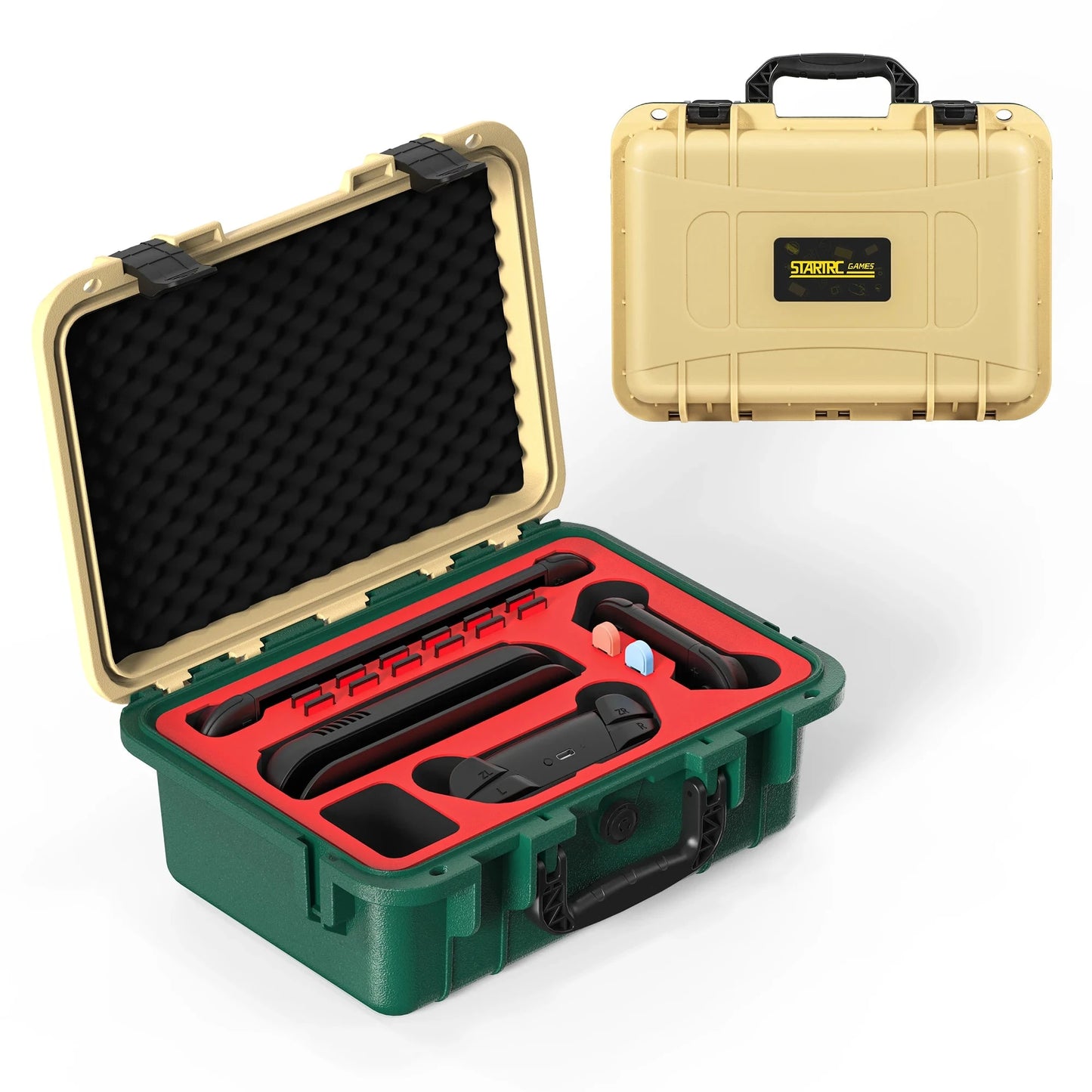 switch 2 game console storage case, carrying case, single-shoulder diagonal storage box, protecting luggage and accessories Good Vibrations