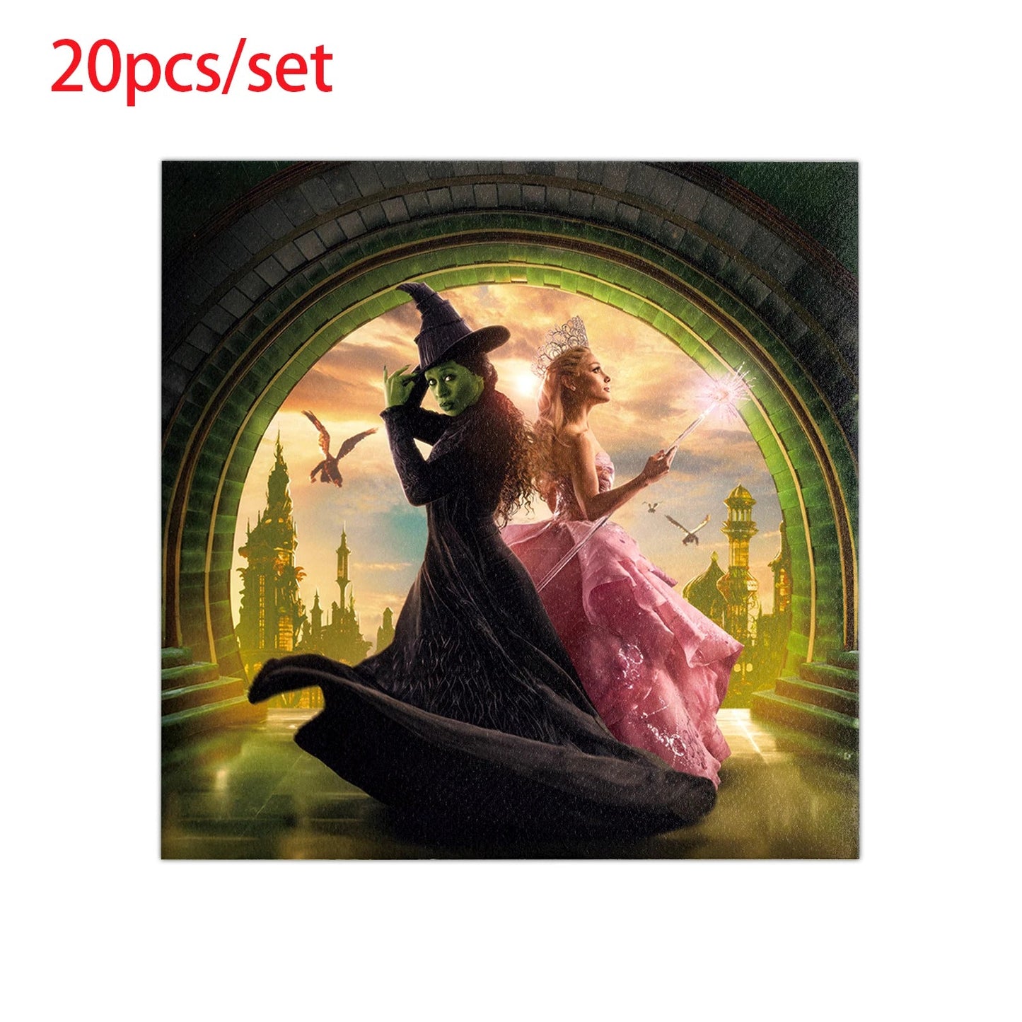 Wicked Birthday Party Decoration Magic Witch Balloon Backdrop Tableware Split Sales Wicked Birthday Party Supplies Good Vibrations