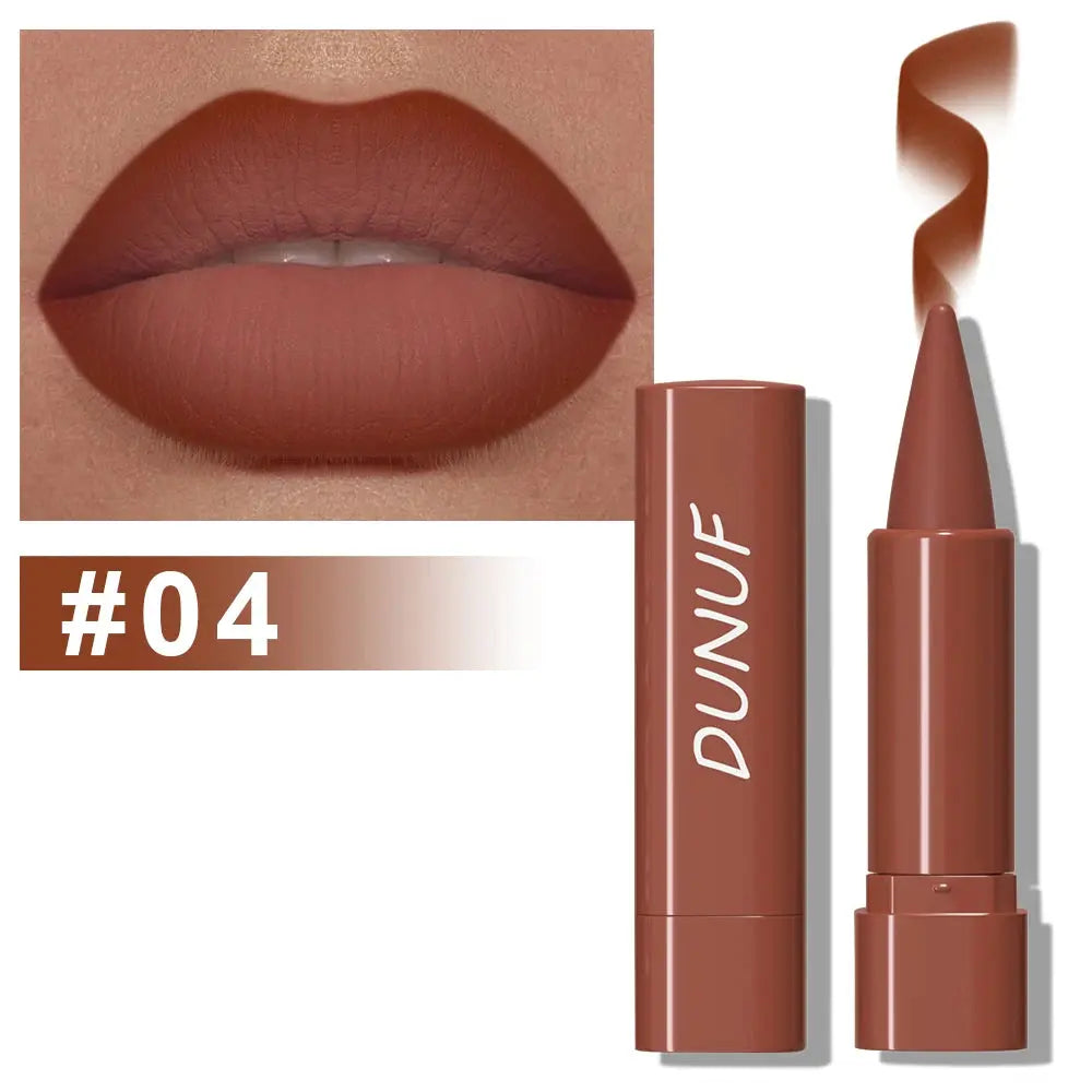 Gradient Lip Liner Pen with Matte Velvet Finish Smooth Application Lipstick for Defined and Elegant Lips Good Vibrations