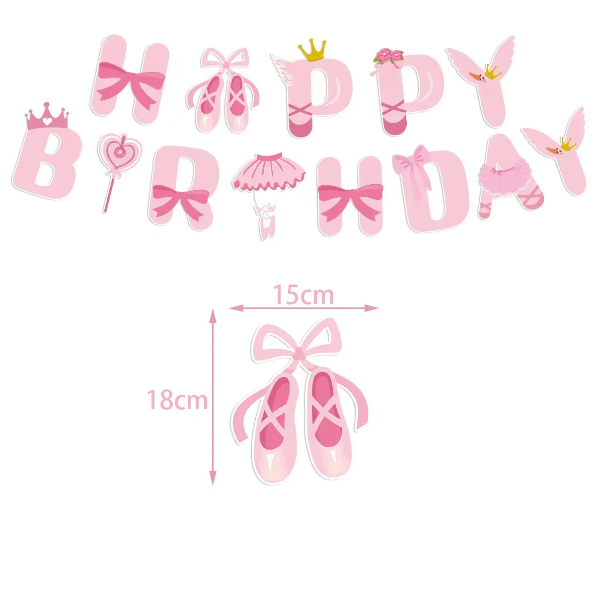 Pink Swan Ballet Theme Party Disposable Tableware Paper Plates Napkins Princess Girls Happy Birthday Party Decor Good Vibrations
