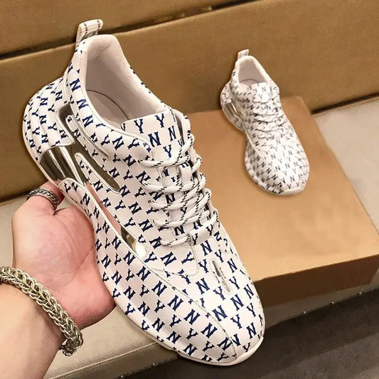 Luxury 2025 New Men's Breathable Sports Shoes Popular Low cut Thick Sole Elevated Casual Shoes Outdoor Running Shoes sneakers Good Vibrations