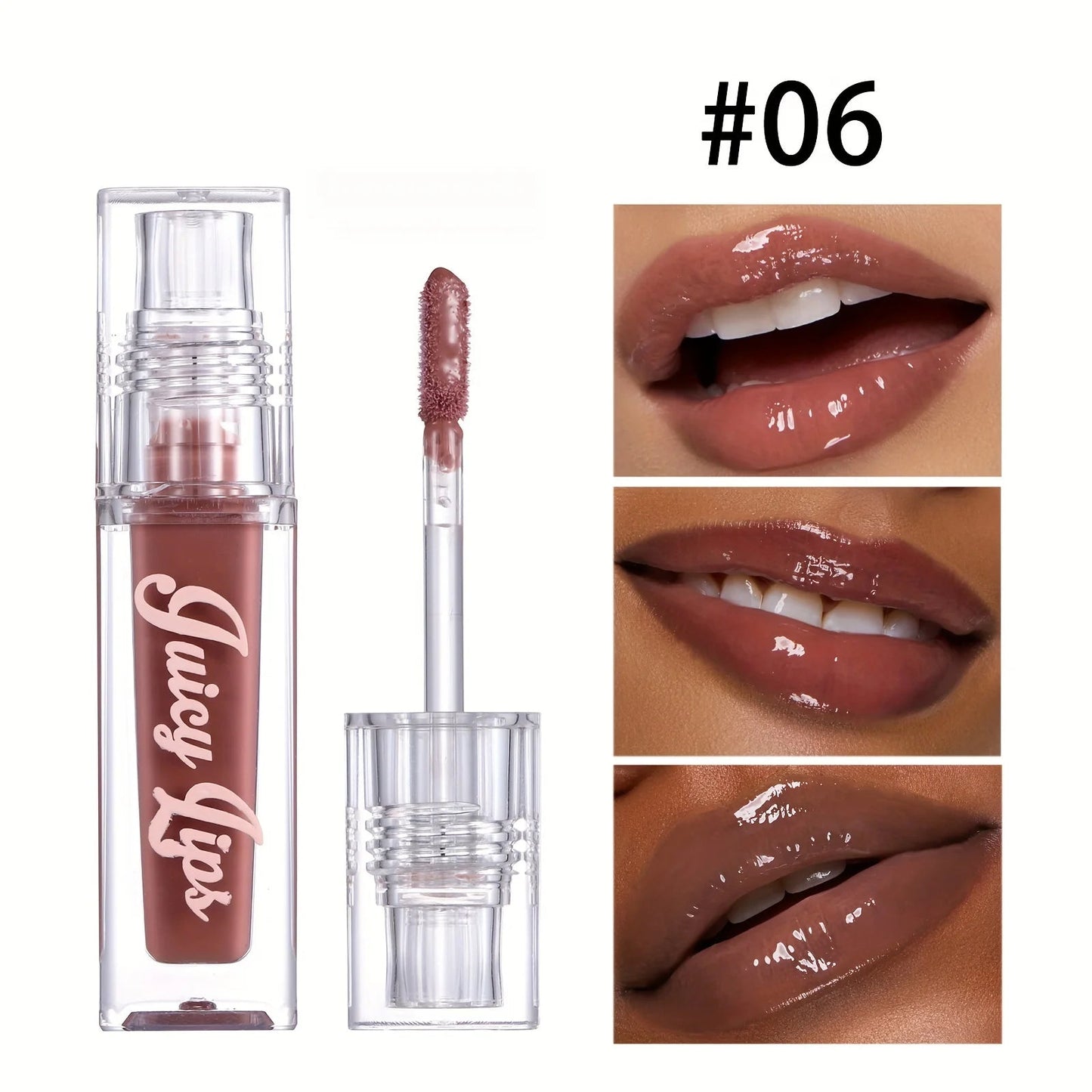 Hydrating Crystal Lip Oil - Plumping & Moisturizing Gloss with Tinted Shades for All Skin Types Good Vibrations