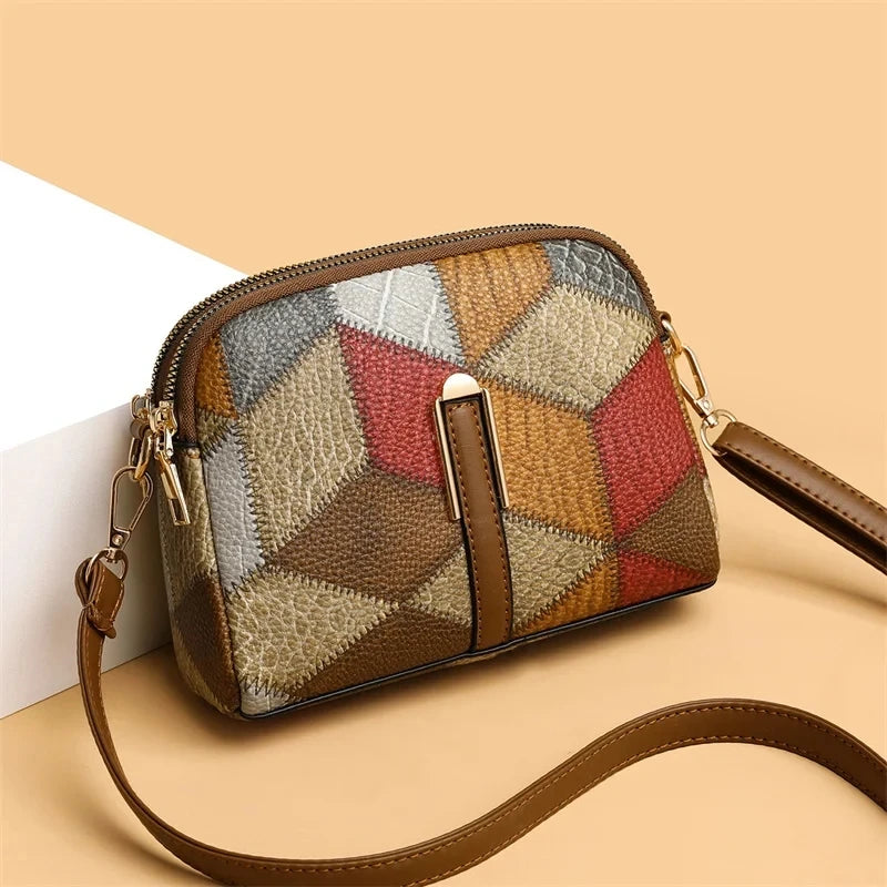 Yogodlns New Luxury Handbag Women Stitching Wild Messenger Bags Designer Brand Plaid Shoulder Bag Female Ladies Totes Good Vibrations