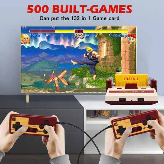 8 Bit Video Game Console Built in 500 Classic Games Family Computer TV Game Console Support Game Cartridge For FC Retro Gaming Good Vibrations
