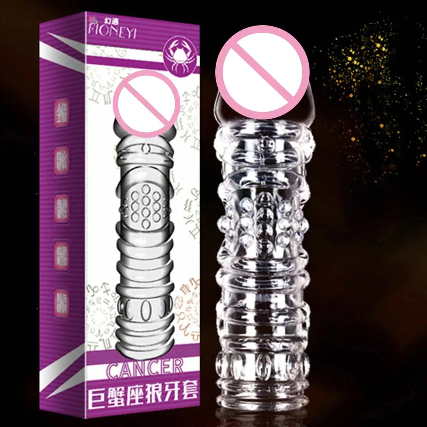 Particles Condoms Reusable Sex Toys High Sensitivity Sleeves