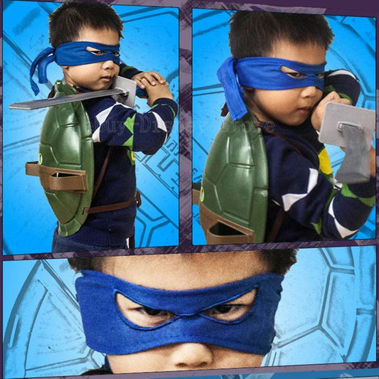 Children Ninja Cosplay Turtle Shell Props Children's Parties Dinner Party Cos Play Costumes Supplies New Year Gifts Good Vibrations