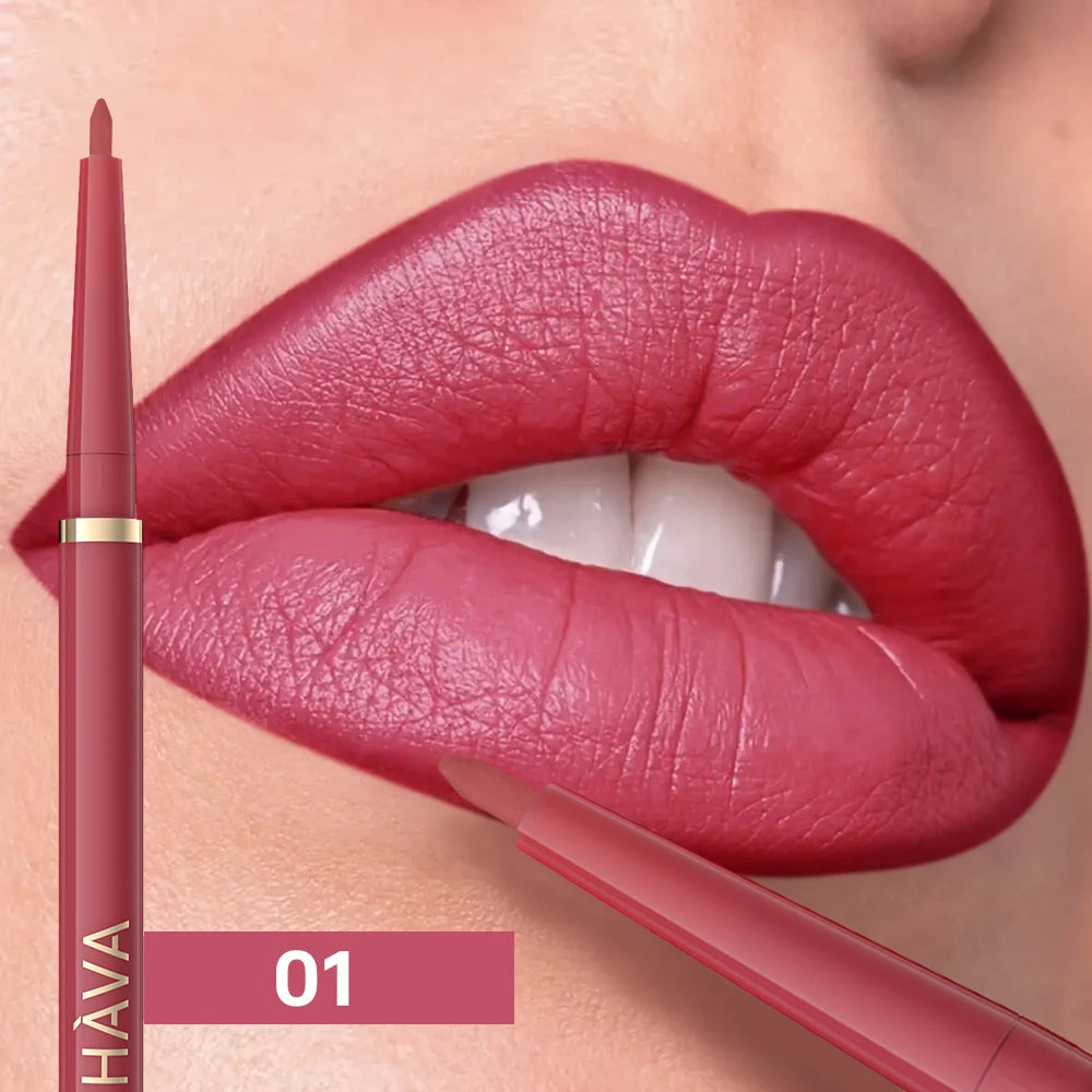 1pc Matte Lip Liner, Waterproof, Easy to Use, Beauty, Three-dimensional Lips, Long-lasting, Women'S Gift Good Vibrations