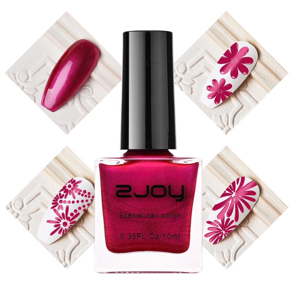 10ml Nail Stamping Polish Varnish Black White Colorful Nail Printing Lacquers for Stamping Plate 30 Colors Nail Stamping Polish Good Vibrations