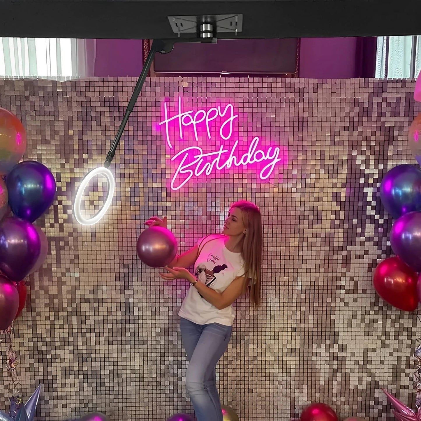 7-15ppl Portable photo booth 360 selfie overhead 360 photo booth automatic with ring light,Free Logo,for parties wedding event Good Vibrations