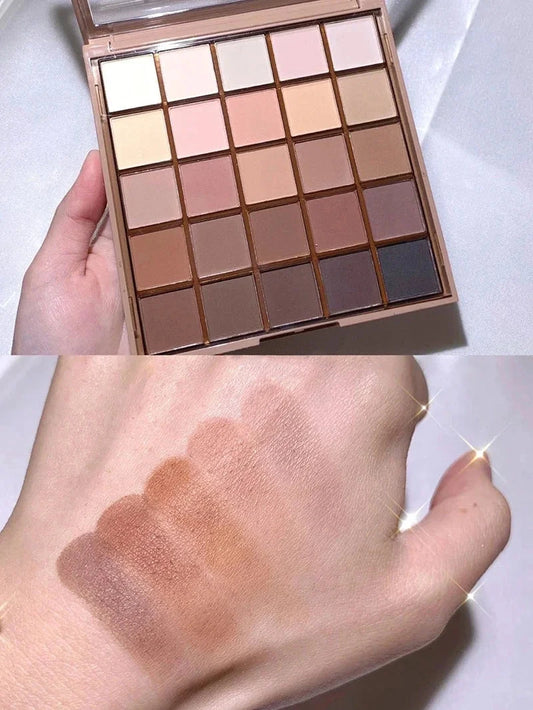 Cool Low Saturation Pure Wind 25 Color Eyeshadow Plate Pearl Matte Color Ins Affordable Makeup High Color Rendering Eyeshadow Good Vibrations