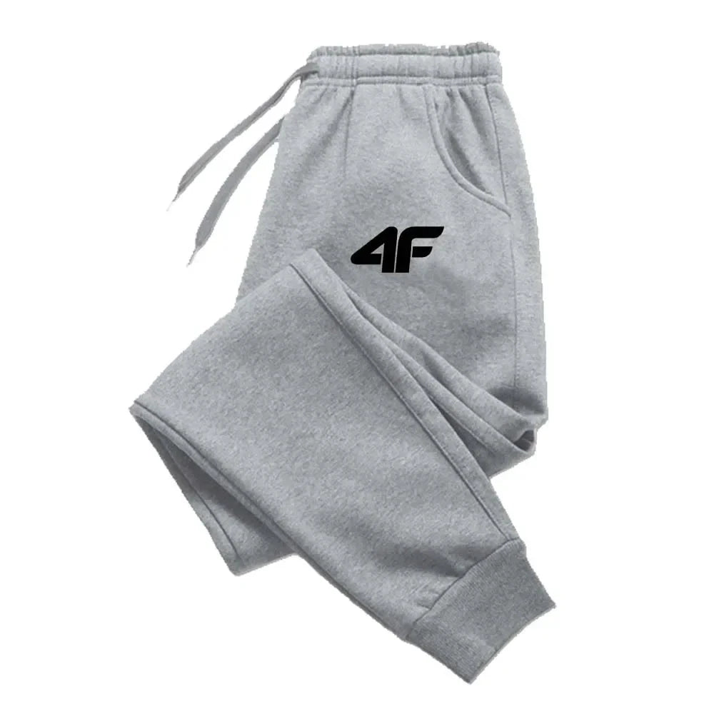 4F Men's Creativity Printed Jogging Pants, Fitness Joggers, Running Pants, Training Sport Trousers, Sportswear Sweatpants, Good Vibrations