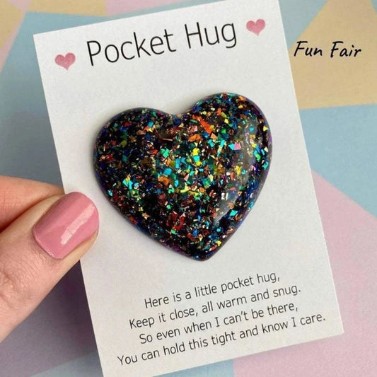 Heartwarming Pocket Hug, Thoughtful Gift Pocket Hugs Heart for Friend Loved Ones Good Vibrations