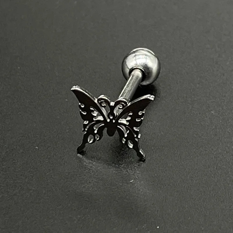 316L Titanium Steel Cute Tongue Rings Women Piercing Tongue Barbells Piercing Jewelry Ear Studs Septum Piercing Good Vibrations