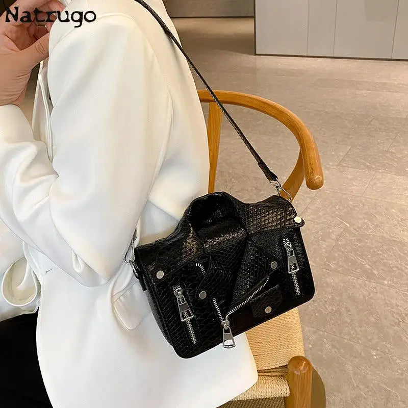 Fashion Jacket Design Crossbody Bag PU Clothes Shape Women Handbag Purse Brand Designer Lady Shoulder Bags Luxury Women's Bag Good Vibrations