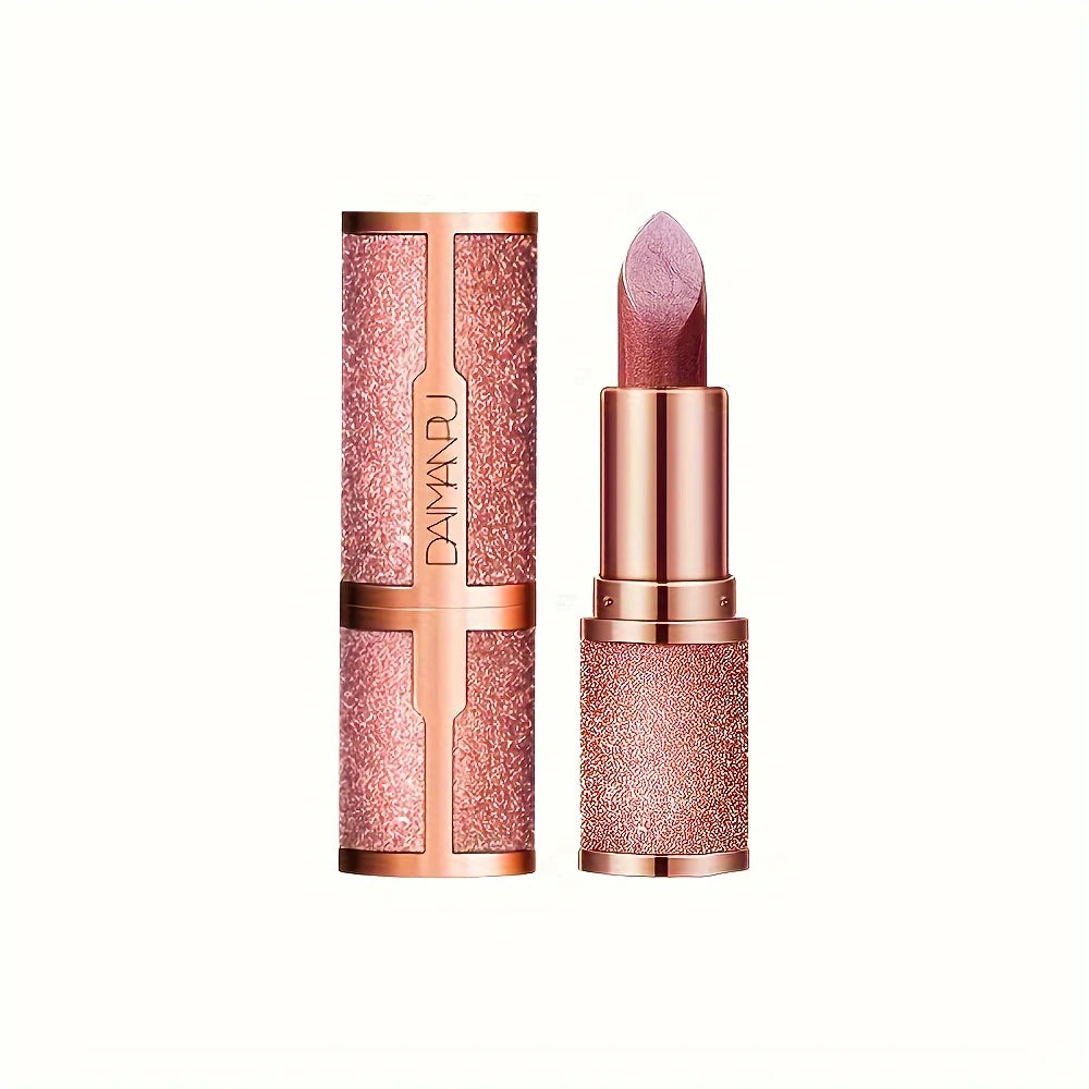 Rose smoke powder, bright starry sky, glossy velvet texture, durable, make your lips shiny, waterproof, anti-fouling. Good Vibrations