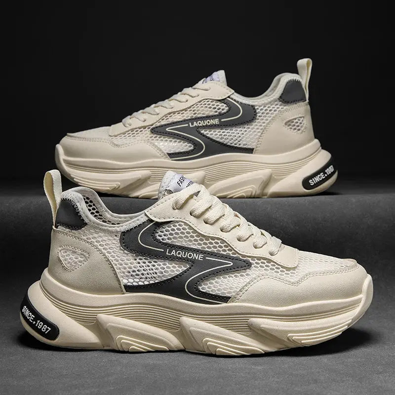 2025 Trendy Sneakers for Men Shoes Summer Outdoor Wear-Resistant Casual Sports Skateboard Shoes Fashion Breathable Shoes Good Vibrations