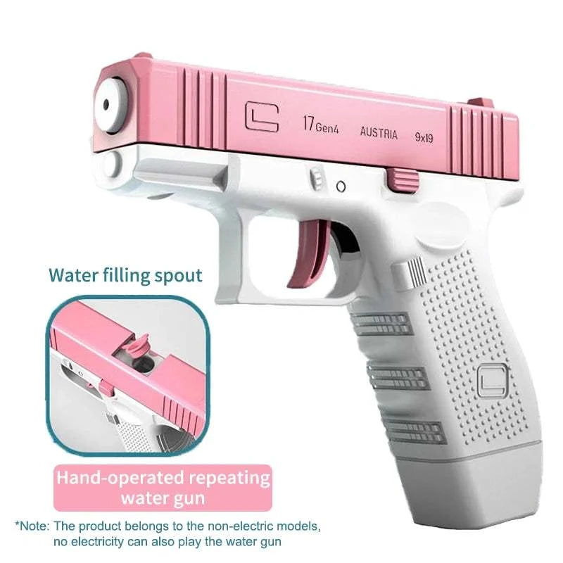 Electric Water Gun Rechargeable Automatic & Manual Spray Gun Capacity Range Up to 32 FT Range for Adults & Kids Good Vibrations