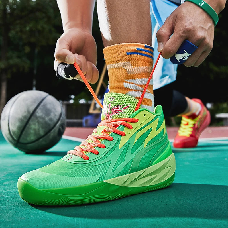 Men Sneakers Luxury Fashion Male Basketball Shoe Train Sports Colorful Non-Slip Zapatillas De Hombres High Quality Tennis Shoes Good Vibrations