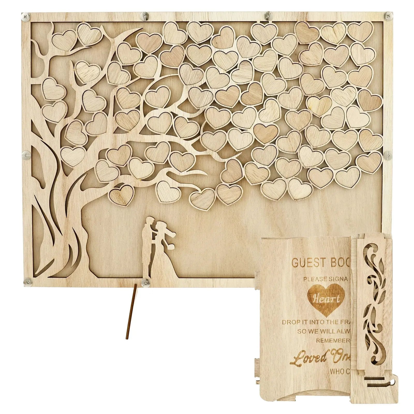 Wedding Guests Message Board Personalized Guest Book Guest's Name Card for Birthday Wedding Party Baby Shower Guest Book Frame Good Vibrations