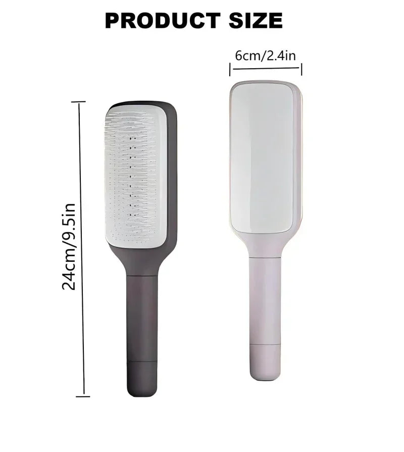 Rotatable Self Cleaning Hair Brush Telescopic Massage Airbag Comb Telescopic Cleaning Anti-static Hairdressing Air Cushion Comb Good Vibrations