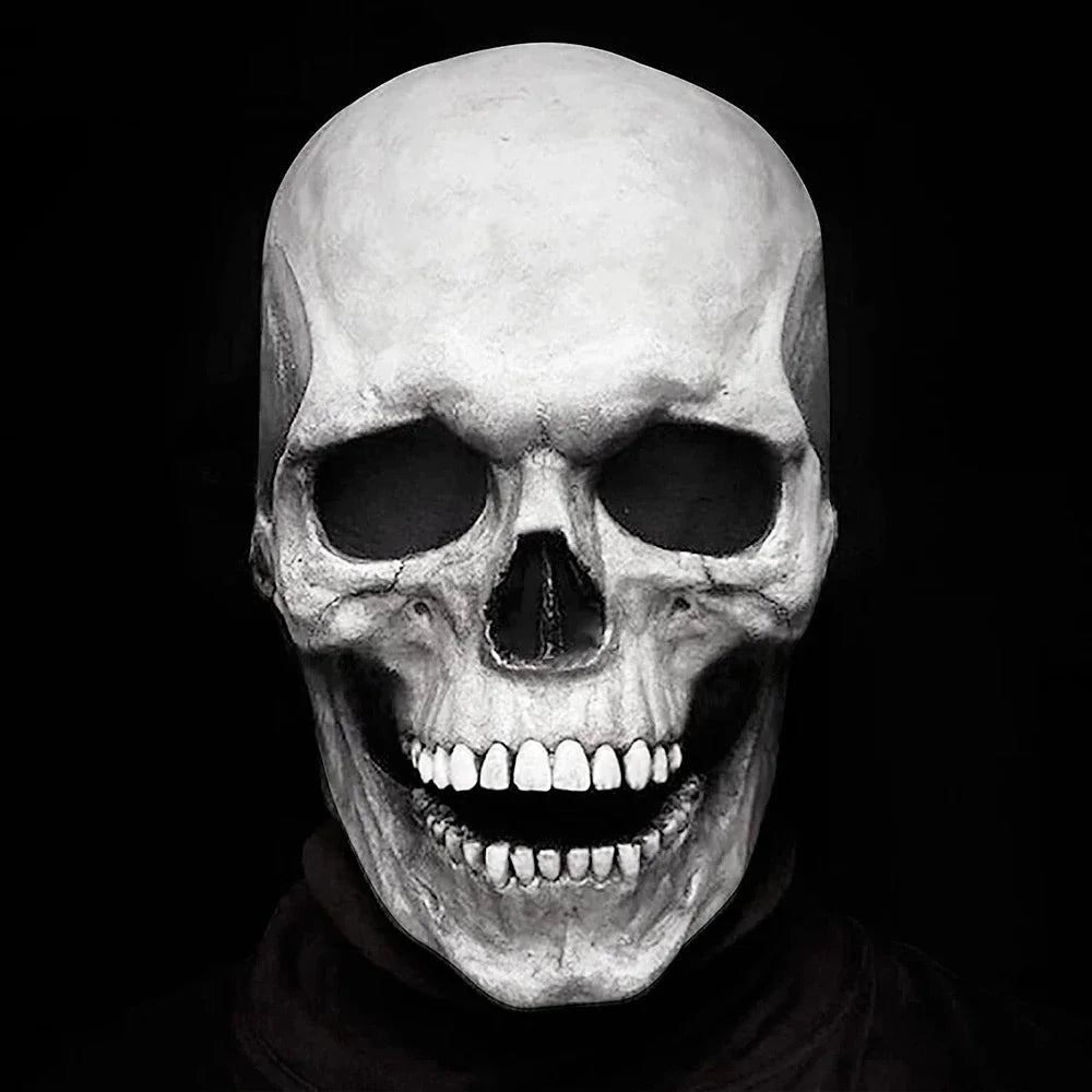 Halloween Mask Latex Scary Horror Decoration Full Head Skull Mask Helmet Cosplay Jaw Masque Gifts Party Costume Pro Mask Good Vibrations