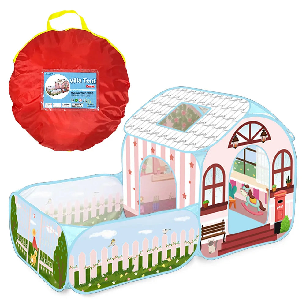 Pop Up Play Tent with Ball Pits for Toddlers Indoor Outdoor Playhouse Toys for Boys Girls Kids Play Tent Baby Space World Good Vibrations