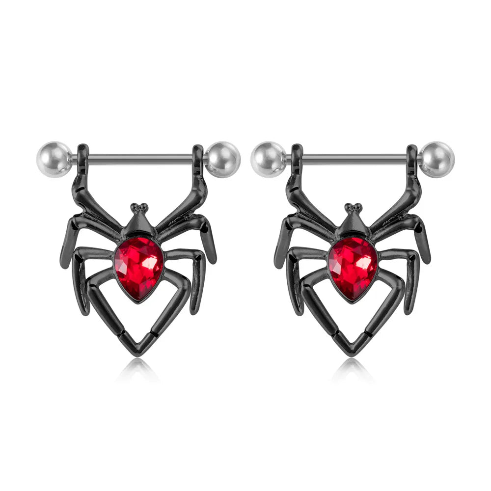 Stainless Steel Pink Bunny Nipple Piercing Jewelry Set 14G Green Bat Nipple Rings Bulk Cat Nipple Barbell Pack Piercing Pezon