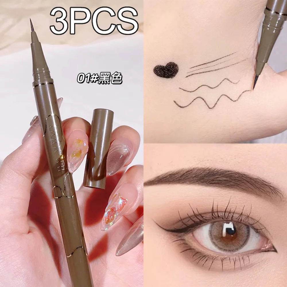 Slim eyeliner is waterproof, sweat-proof, long-lasting and non-smudged. Newbie brown eyeliner liquid pen Good Vibrations