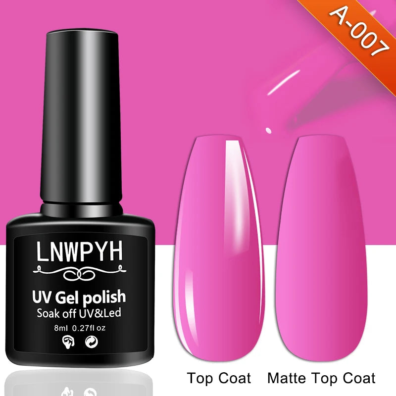Nail Gel Polish 36 Color Gel Nail Polish Semi Permanent Gel Vernis Base Top Coat Nail Art Manicure Soak Off LED UV Gel Varnishes Good Vibrations