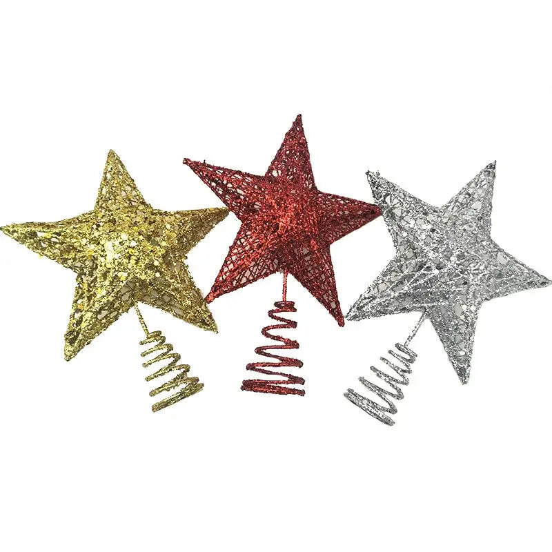(1pcs/pack)15*20cm Gold And Silver Glitter Christmas Tree Children's Gift Decorations For Home Xmas Tree Ornaments Handmade DIY Good Vibrations