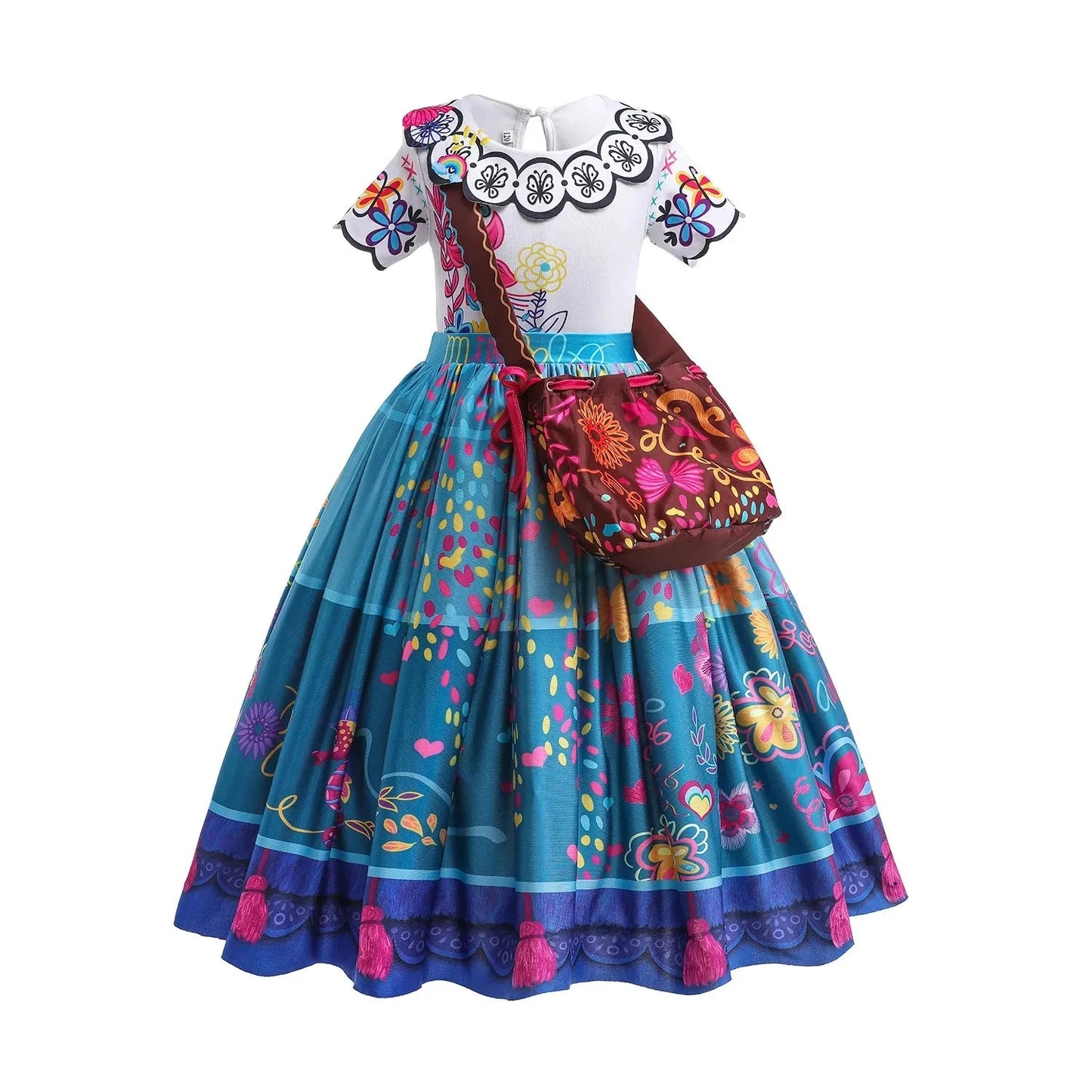 Disney Kids Princess Costume Elsa Anna Halloween Dress Girl Jasmine Moana Dinner Dress Rapunzel Mermaid Pageant Disguise 3-10Y Good Vibrations