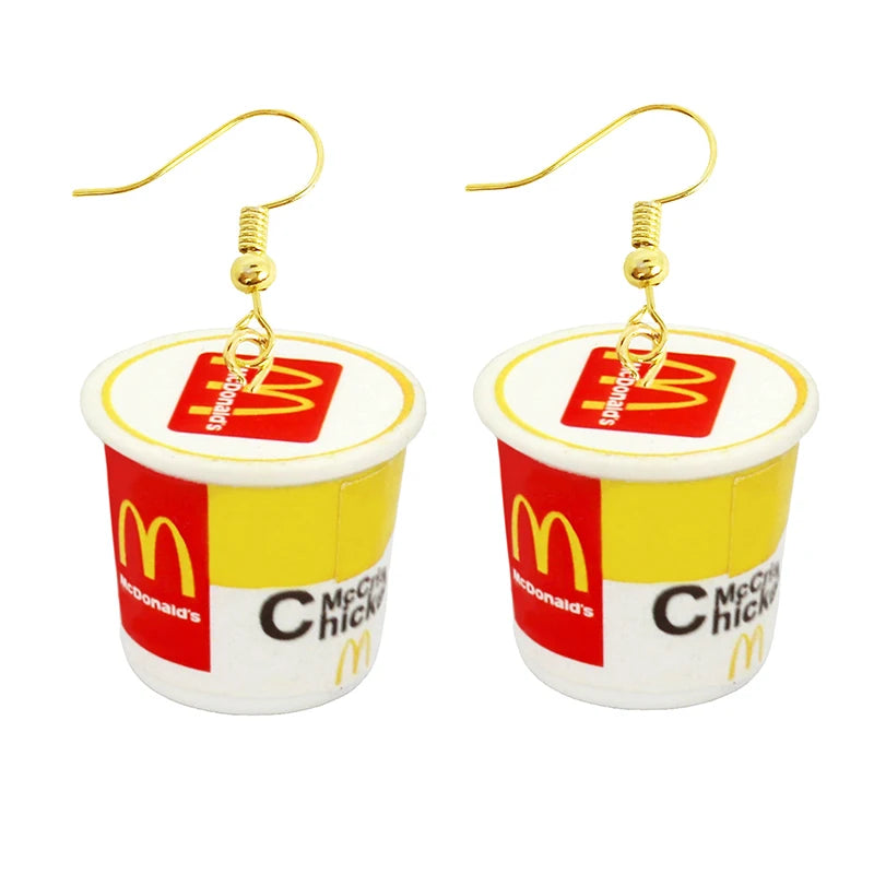 Earrings For Women Girls Cute Foods Hamburg Pizza Chicken Leg Candy Bottle Handmade Candy Kids Funny Resin Good Vibrations Adult Super Store