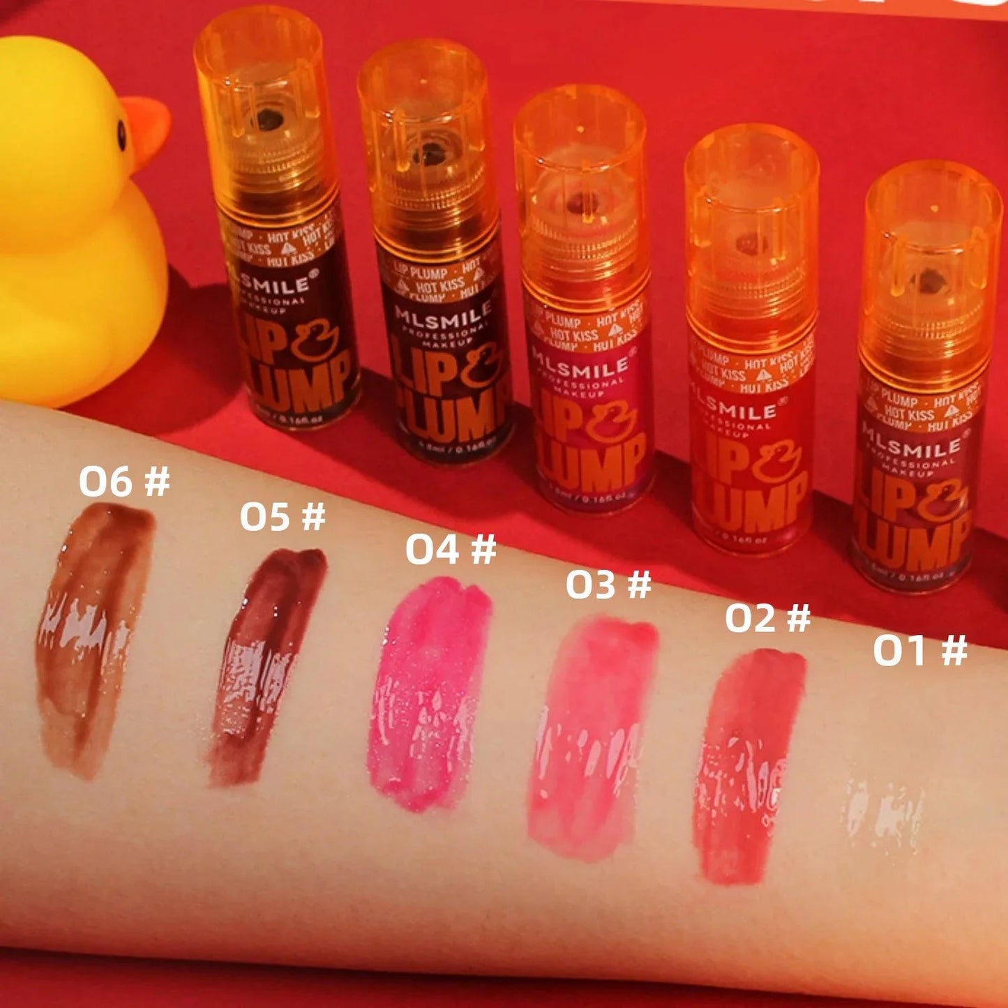 Mirror Like Lip Gloss Plumping Oil Transparent Hydrating Glaze Cute Duck Design Pouty Lips Liquid Stick Shiny Finish Good Vibrations