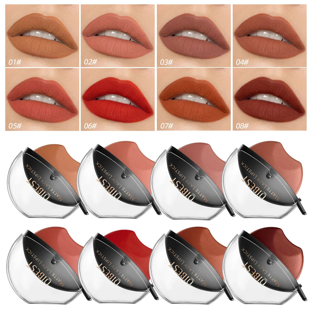 Lip-shaped lipstick seal Sip into makeup lazy blush lipstick Matte makeup effect Moisturizing lip gloss Waterproof non-stick cup Good Vibrations