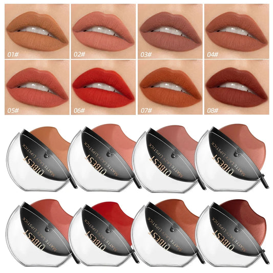Lip-shaped lipstick seal Sip into makeup lazy blush lipstick Matte makeup effect Moisturizing lip gloss Waterproof non-stick cup Good Vibrations