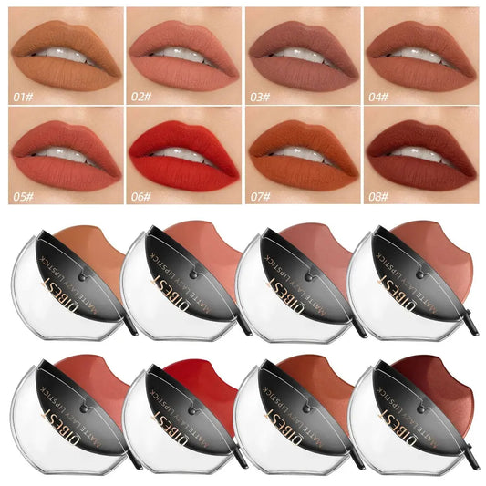 Lip-shaped lipstick seal Sip into makeup lazy blush lipstick Matte makeup effect Moisturizing lip gloss Waterproof non-stick cup Good Vibrations