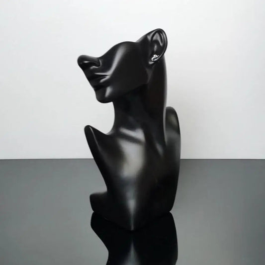 Head Model Face Mannequin Head Jewelry Display Stand Necklace Earring Display Bust Mannequin Head Stand Shop Jewelry Organizer Good Vibrations