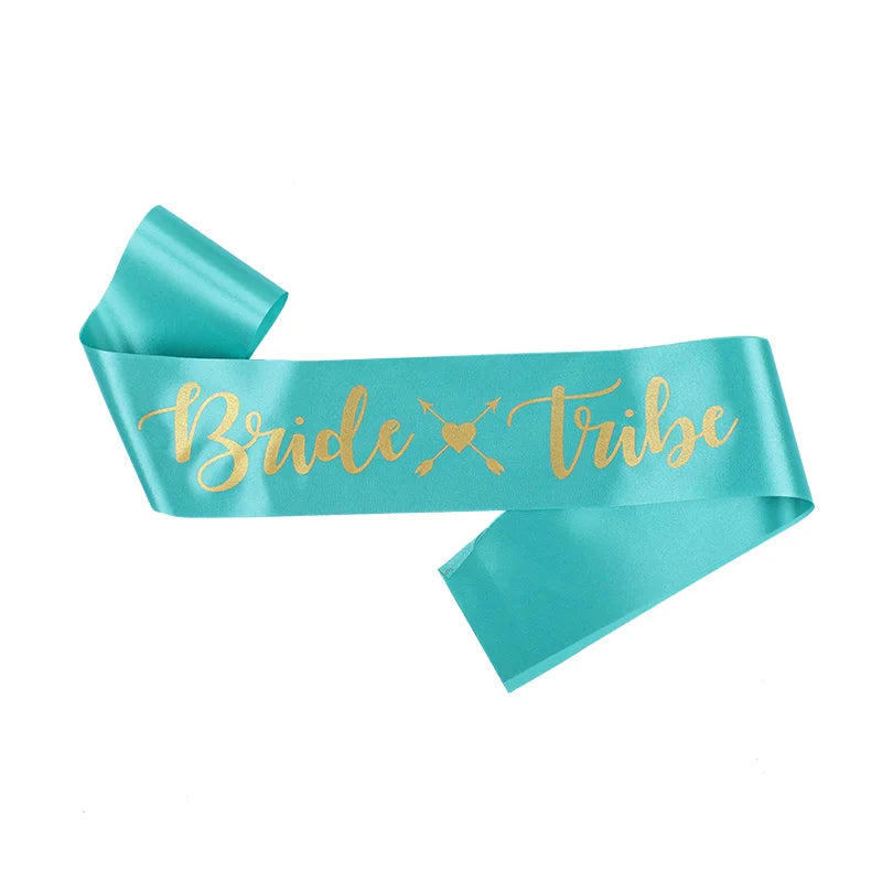 Bride Tribe Bridesmaids Sashes Set for Bridal Shower Decorations Wedding Favors Bachelorette Party Supplies Bride to be Gift Good Vibrations