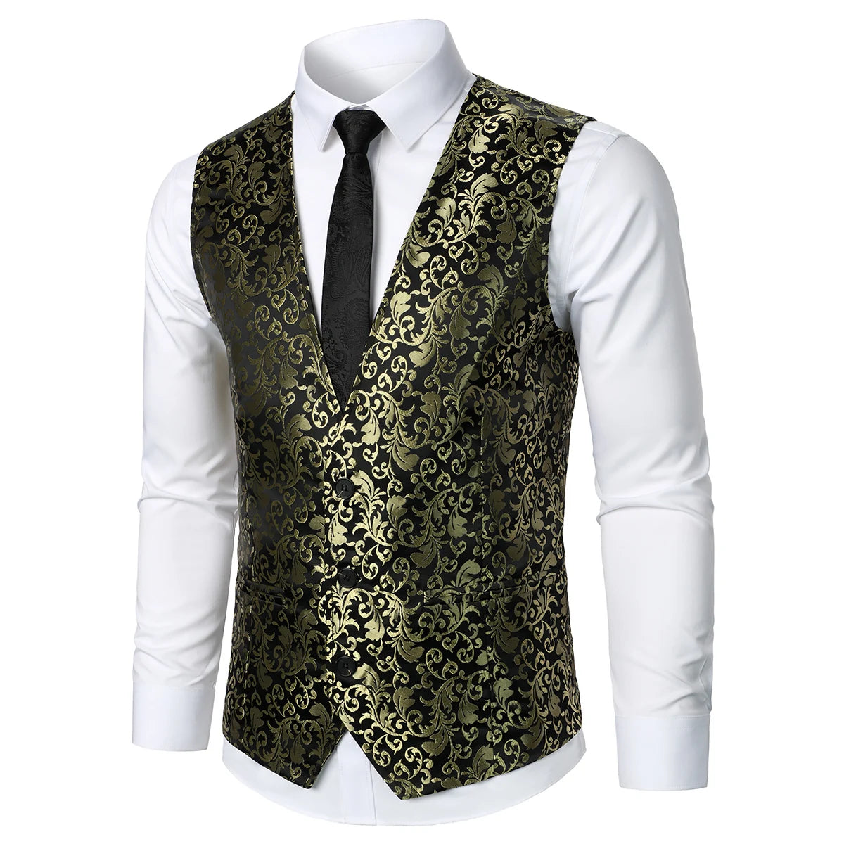 Men Suit Vest Coat Stripe Fabric Open Button Design Classic Design Causal Business Fashion Slim Fit Men Suit Good Vibrations