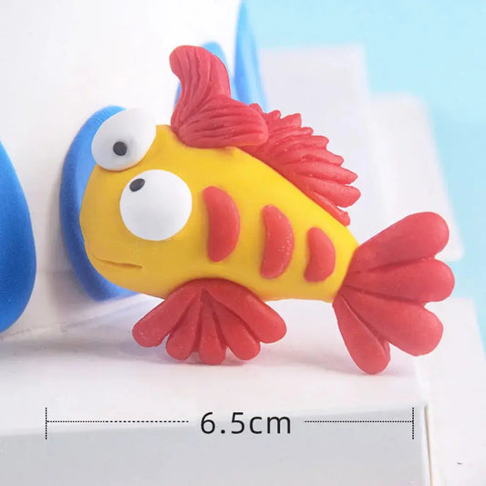 Mermaid Theme Cake Toppers Shell Starfish Fish Tail Children Girl Birthday Wedding Baby Shower Party Cake Decorations Supplies Good Vibrations