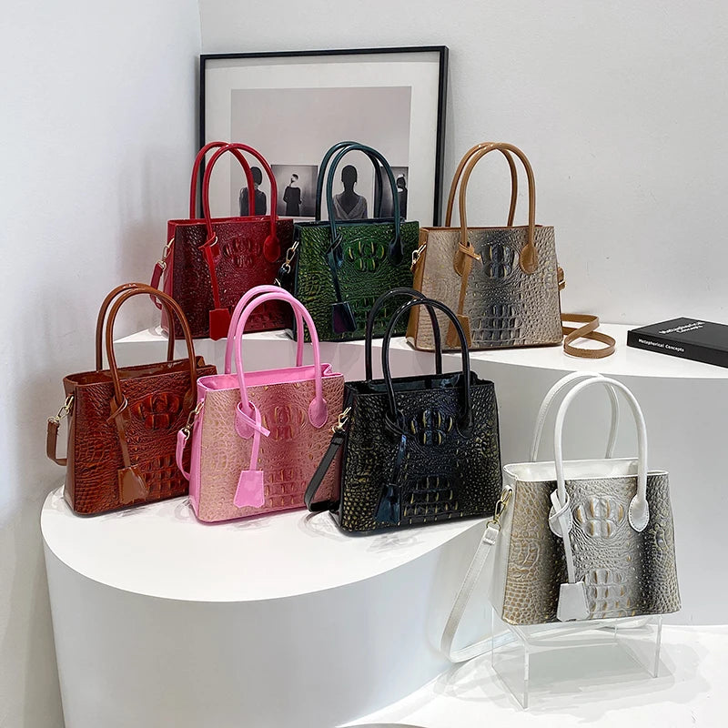 Luxury Handbag Top Brand Women Bags Designer Lady Bolsos Classic Hand Bag High Quality Alligator Leather Shoulder Crossbody Bags Good Vibrations