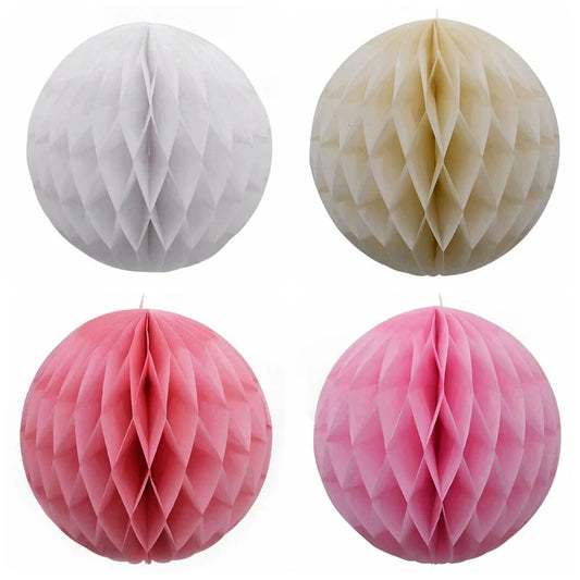 5pcs/lot 10/15cm Decorative Paper Honeycomb Ball Pastel Flower Wedding Kid Birthday Party Decoration Baby Shower Supplies8Z Good Vibrations