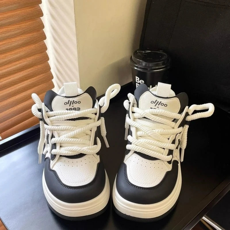 Women's Shoes Platform Sneakers New Star Designer Casual Shoes Flat Outdoor High Quality Running Shoes Trend Lace Up Tennis Shoe Good Vibrations