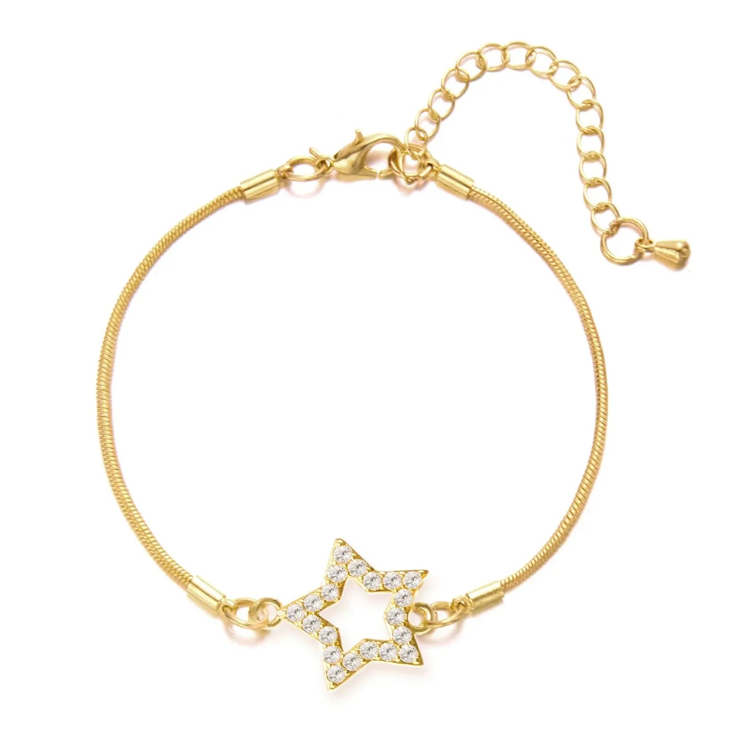 Elegant Crystal Flowers Bracelet For Women Y2K Sweet Girls Moon Cherry Blossom Bow Zircon Bracelets Luxury Designer Jewelry Gift Good Vibrations Adult Super Store